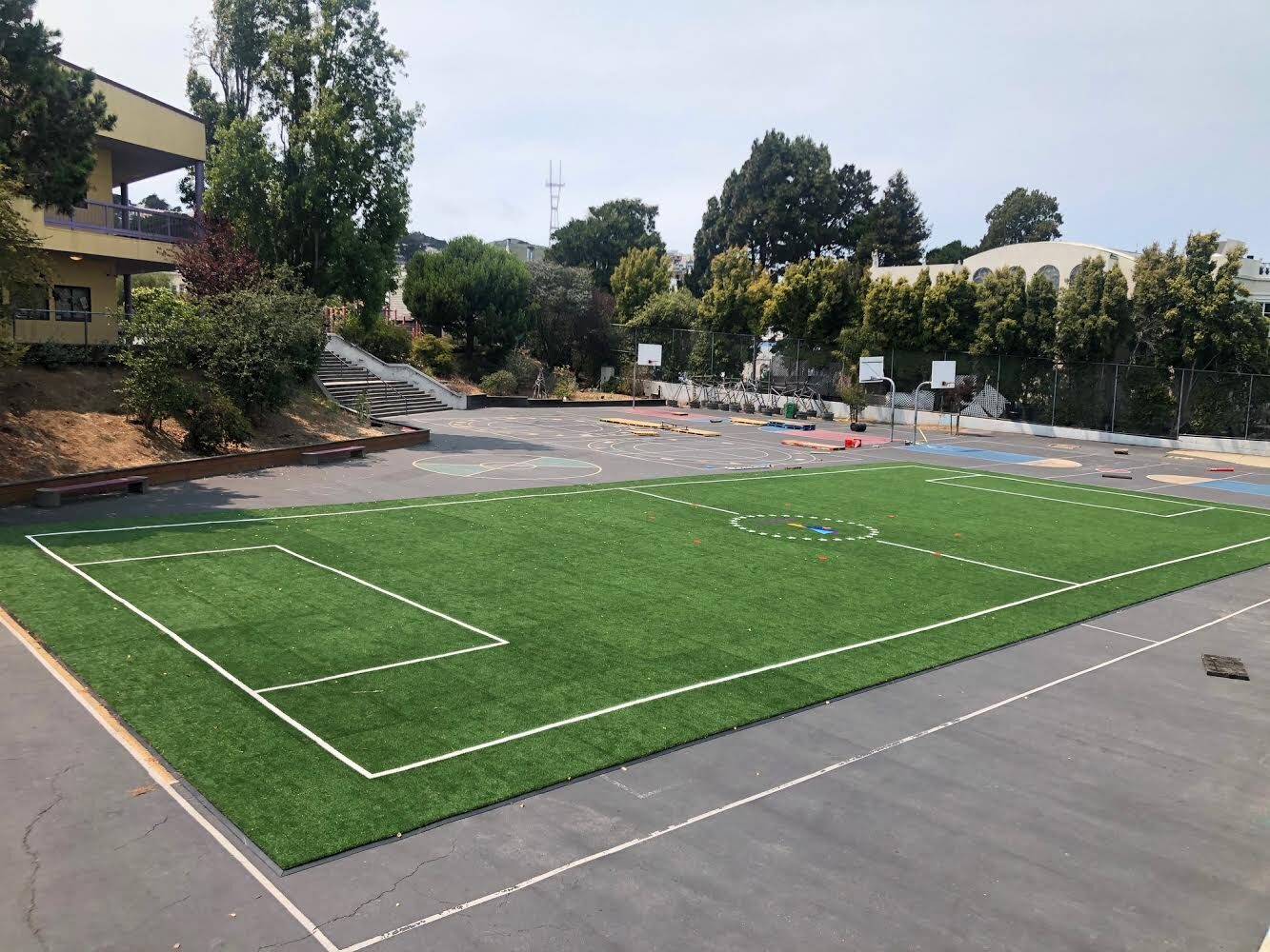 Dolores Huerta Elementary synthetic turf field, San Francisco
