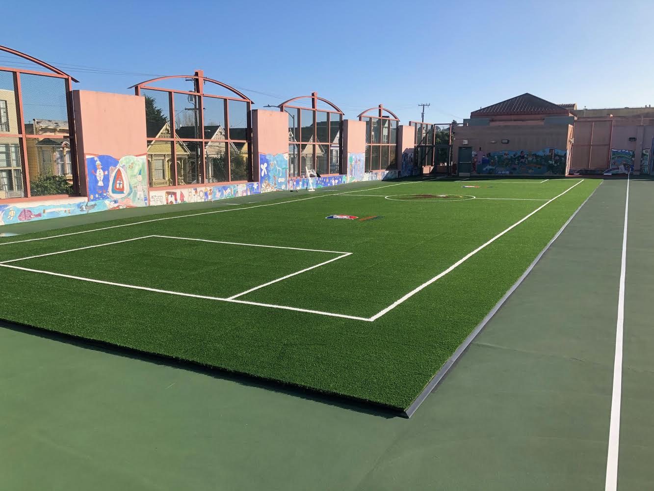 Moscone Elementary E2 panel-system soccer field, San Francisco